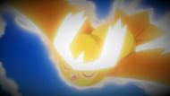 A Pokemon using Sky Attack in the anime (Image via The Pokemon Company)